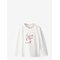 MANGO Cotton Tee With Embroidered Text - NATURAL WHITE - 2-3 – kuva 1