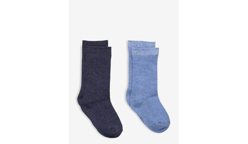 MANGO 2 Pack Ribbed Socks - MEDIUM BLUE - 1-2 – kuva 1/1