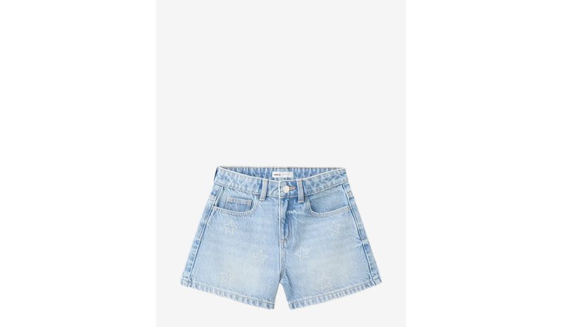 MANGO Star Rhinestone Shorts - OPEN BLUE - 164 – kuva 1/1