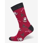 LINDBERGH Christmas Bamboo Sock - RED - 40-47