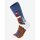 LINDBERGH Christmas Bamboo Sock - BLUE OCEAN - 40-47