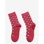MINIPOP Minipop Bamboo Heart Socks - CHILI PEPPER/OFF WHITE - 31/34