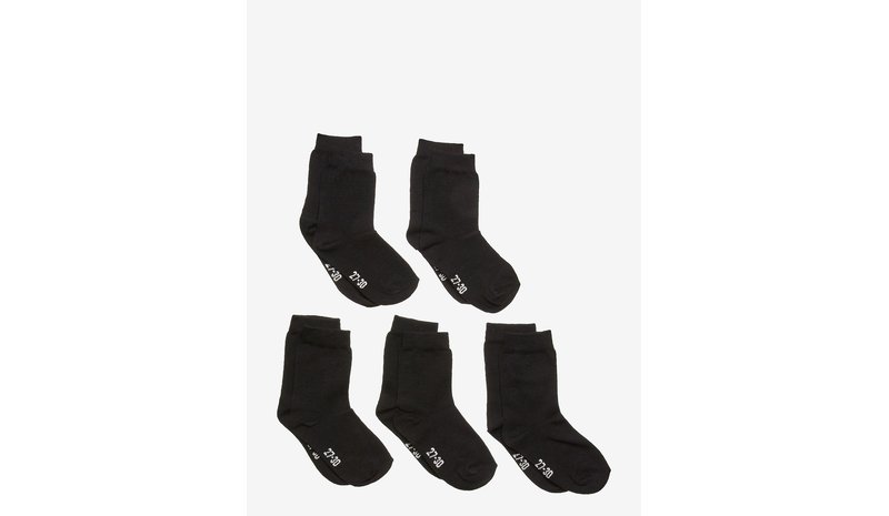 MINYMO Ankle Sock -Solid (5-Pack) - BLACK - 31-34 – kuva 1/1