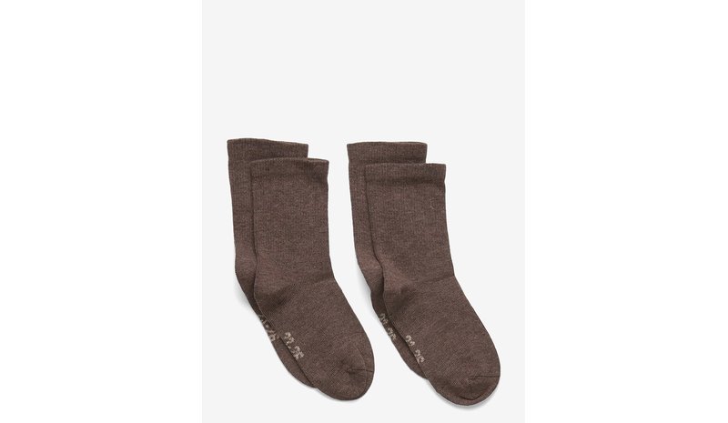 MINYMO Perfect Basic Socks (2-Pack) - CHESTNUT MELANGE - 35\38 – kuva 1/1