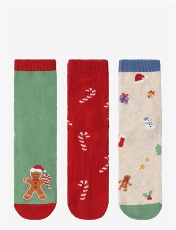 LINDEX 3-Pack Socks - DARK RED - 31/33 – kuva 1/1