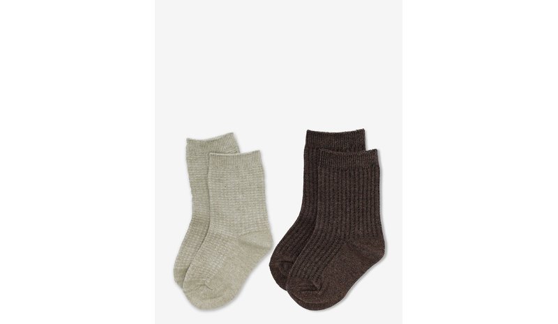 MANGO Pack Of 2 Cable-Knit Socks - GREEN - 94 – kuva 1/1