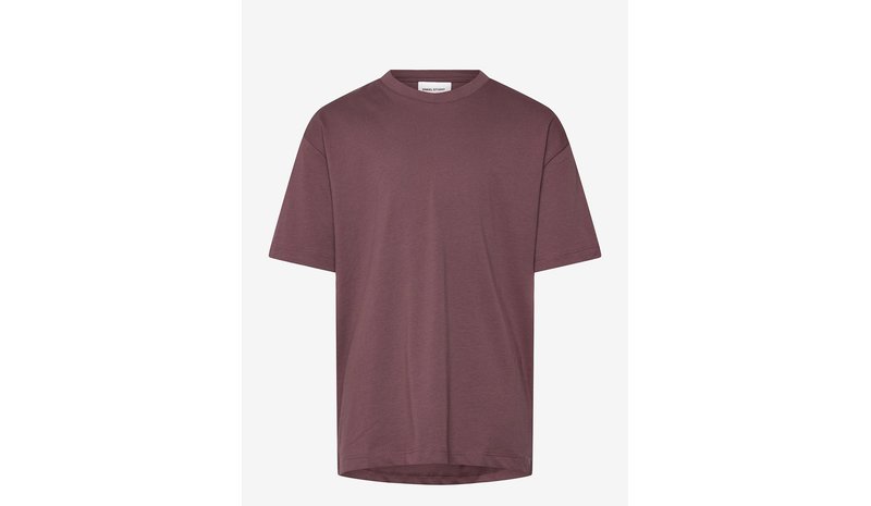 ENKEL STUDIO Basic O-Neck Tee S/S - BERRY RED - 164 – kuva 1/1
