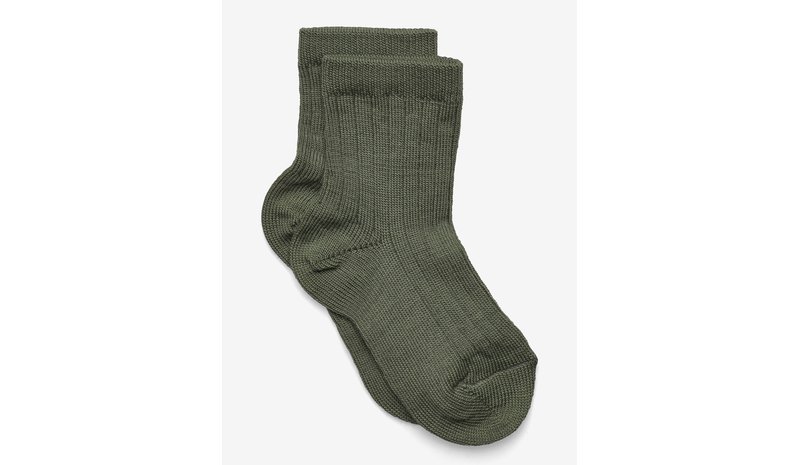 MP DENMARK Wool Rib Socks - OLIVINE - 37/39 – kuva 1/1