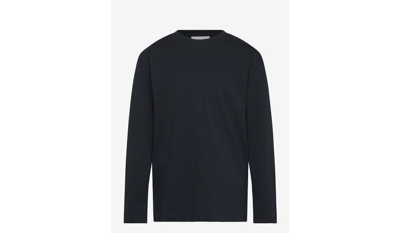 ENKEL STUDIO Basic O-Neck Tee L/S - NAVY - 116 – kuva 1/1