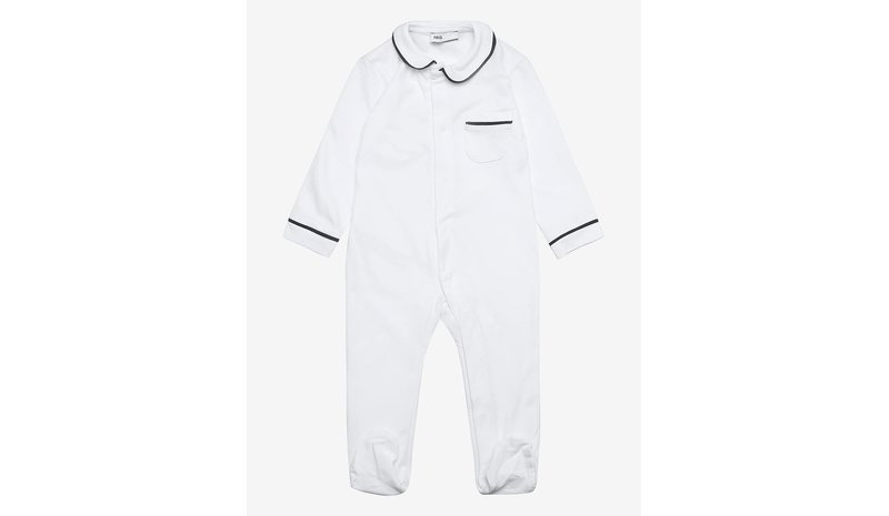 MANGO Contrast Trim Pyjama Onesie - NAVY - 62 – kuva 1/1