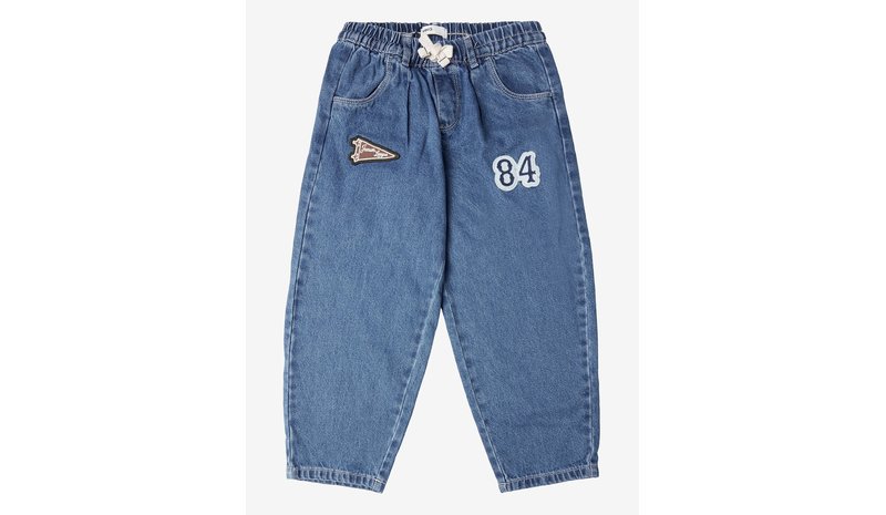 MANGO Comfy-Fit Patch Jeans - OPEN BLUE - 116 – kuva 1/1