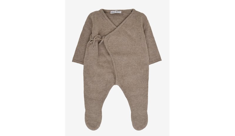 MANGO Wrap Long Jumpsuit - MEDIUM BROWN - 68 – kuva 1/1