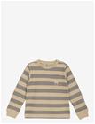 DAILY 7 T-Shirt Longsleeve Stripe - LATTE SAND - 104