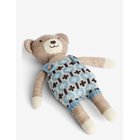 SMALLSTUFF Merino Wool Baby Dog Rose - BLUE/ BROWN - One Size