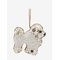 ANNA + NINA Beaded Poodle Ornament - WHITE - One Size – kuva 1