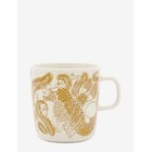 MARIMEKKO HOME Piirto Ketunmarja Mug 4Dl - WHITE, BRONZE BROWN - 9.5X10