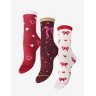 PIECES Pcjingle Xmas Glitter Socks 3-Pack Bc - ROSEATE SPOONBILL - One Size