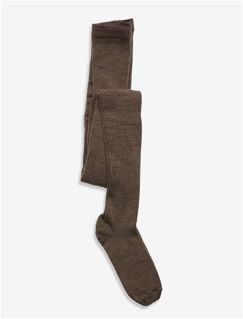 MP DENMARK Wool Rib Tights - BROWN MELANGE - 128 – kuva 1/1