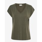 KAFFE Kalise T-Shirt - GRAPE LEAF - XL