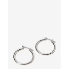 PILGRIM Layla Medium Hoop Earrings Silver-Plated - Silver - One Size