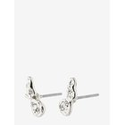 PILGRIM Quinn Organic Shaped Crystal Earrings Silver-Plated - SILVER PLATED - One Size
