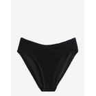 LINDEX Pattern-Knit Bikini Bottom - BLACK - M