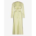 GINA TRICOT Tie Front Satin Midi Dress - GLEAM (6544) - 34
