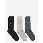 GANT 3-Pack Shield Socks - CHARCOAL MELANGE - 43-45