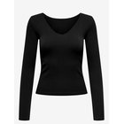 ONLY PLAY Onpjaia Life Vn Ls 2-Way Short Seam Top - BLACK - M/L