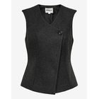 ONLY Onlmaika Asym Fit Waistcoat Pnt Ox - DARK GREY MELANGE - S