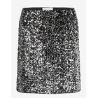FREE/QUENT Fqlune-Skirt - BLACK W. SILVER - XS