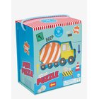 FLOSS & ROCK Shaped Puzzle 120 Pcs. - Construction - YELLOW - 34X24X6