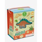 FLOSS & ROCK Shaped Puzzle 60 Pcs. - Dino - GREEN - 30X22X6
