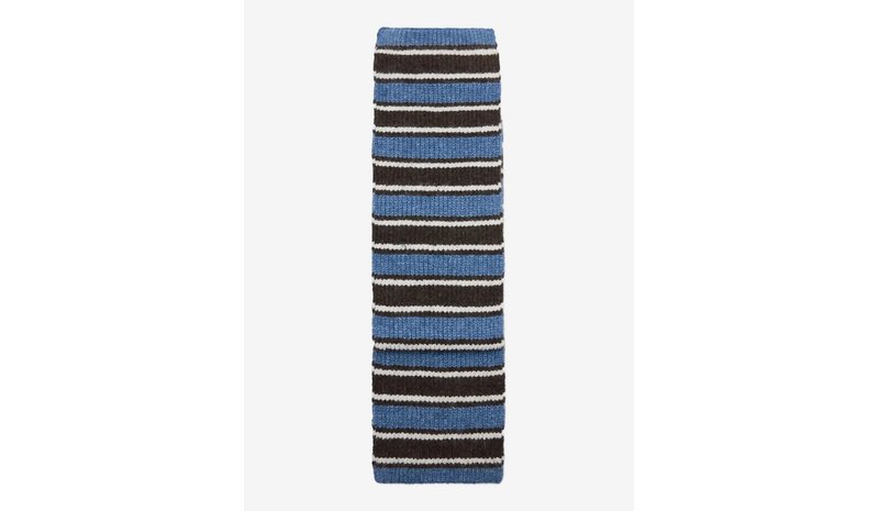 MANGO Striped Scarf - LT-PASTEL BLUE - One Size – kuva 1/1