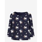 NAME IT Nmfokka Pippi Ls Slim Top Sky - EVENING BLUE - 104
