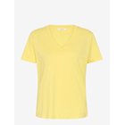 CREAM Crnaia Deep V-Neck T-Shirt - LEMON MERINGUE - L