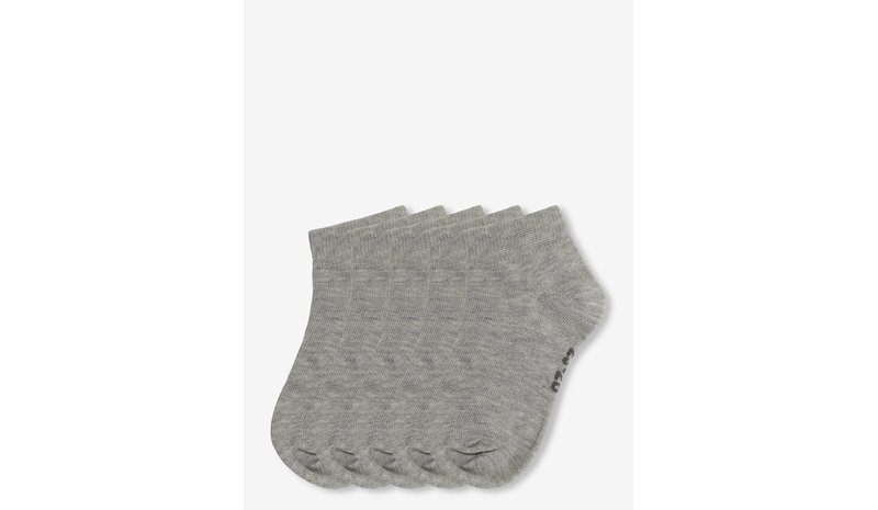 MINYMO Ankle Sock Low Cut (5-Pack) - LIGHT GREY MELANGE - 35\38 – kuva 1/1
