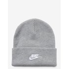 NIKE K Nk Peak Beanie Tc Fut - DK GREY HEATHER/WHITE - One Size