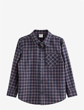 LINDEX Checked Shirt - NAVY - 110 – kuva 1/1