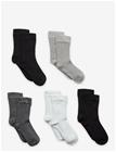 MINYMO Ankle Sock - Rib (5-Pack) - BLACK - 31\34