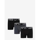 NIKE Nhb Nhb Essential Micro 3Pk Br - BLACK / DK GREY - 116/132