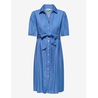 ONLY MATERNITY Olmpani Ss Shirt Belt Abk Dress Wvn - MEDIUM BLUE DENIM - XL