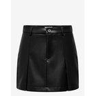 ONLY Onlniella Hw Pleat Faux Leathe Skirt Pnt - BLACK - S