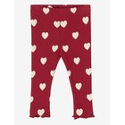 THE NEW Tnsbholiday Red Heart Rib Leggings - RIO RED AOP TN - 68