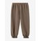 MANGO Pique Jogger Trousers - BROWN - 4-5 – kuva 1