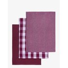 ENGHOLM TEXTILES Tea Towels Recycle - PLUM - 50X70 cm