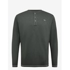 TOM TAILOR Longsleeve Henley - DARKEST OLIVE - L