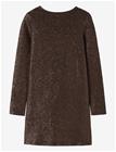 NAME IT Nkfditsa Ls Dress - HOT FUDGE - 116