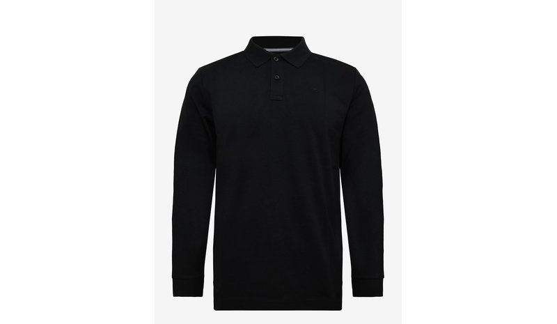 TOM TAILOR Basic Polo With Contrast - ALMOST BLACK - L – kuva 1/1