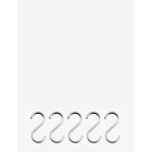 METTE DITMER Hang-It S-Hook, 5-Pack - BRUSHED STEEL - W0.6X L3X H6.5 cm